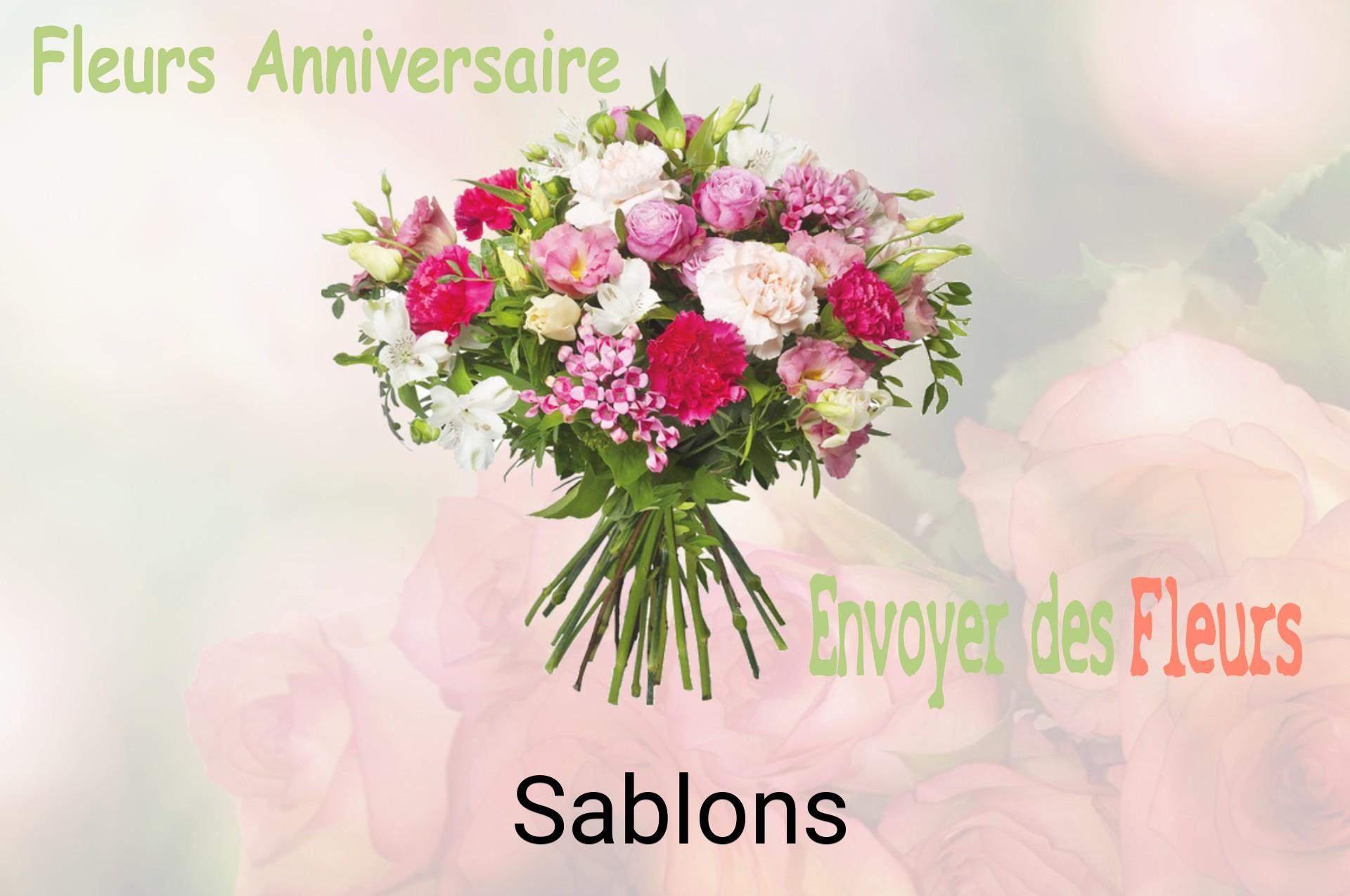 Bouquet de fleurs d’anniversaire livré à Sablons